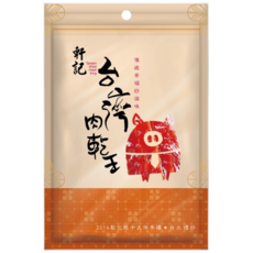 軒記台灣肉乾王 韓式岩燒豬肉條, 180g, 1包