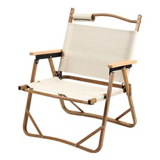 AOTTO 創意傢俱 戶外輕量折疊椅 露營椅 (RO-008GR), 卡其色, 1個