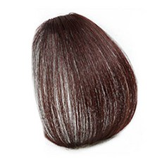 GABAL WITH 真人髮瀏海假髮 基本款, 深棕色, 1個