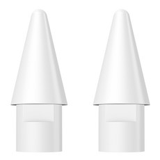 베이스어스 아이패드 스타일러스 터치펜슬 전용 팁스, 화이트, 2개