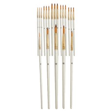 Abern 藝術家水彩油畫筆組 A, 4套, 2, 6, 8, 10, 12號