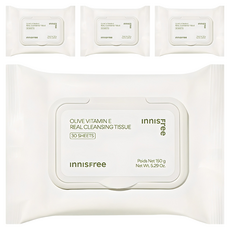 이니스프리 올리브 클렌징 티슈, 30매입, 4개