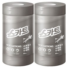 Scott 可麗舒 柔軟強力菜瓜布, 灰色, 50入, 2個