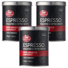 사켈라 100% 아라비카 다크로스트 빈 커피, 250g, 3개, 홀빈(분쇄안함)