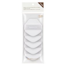 BANILA CO 芭妮蘭 梯形氣墊粉撲 5入, 白色, 1包