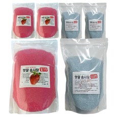 가정용 솜사탕기계 전용 맛깔 설탕 30인분 딸기향 300g + 사과향 300g 세트, 3세트