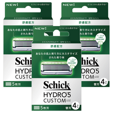 Schick舒適牌 水次元5辨型舒膚配方刀片 5枚, 4片, 3盒