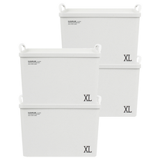 SUGARLAB 甘蔗收納箱, 白色, XL, 4個