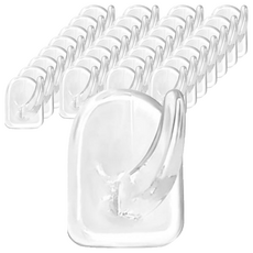 THELIVING 超強力一體式掛鉤, 60個, 透明