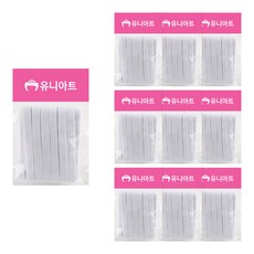 Uniart 1000 8股鬆緊帶, 白色, 10個