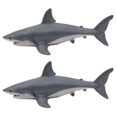 papo 海洋動物公仔 大白鯊, 2個