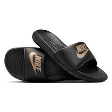 NIKE 耐吉 男女款 VICTORI ONE SLIDE 拖鞋 CN9675-006, 290mm, 黑色 + 金色