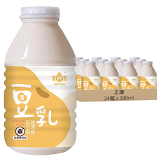 正康 Jacksoy 濃豆奶 無糖 使用非基因改造黃豆 330ml, 24瓶