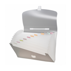 모더너리 아코디언 인덱스 파일 A4 13칸, 반투명 블랙, 1개