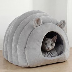 세이코코아 고양이 숨숨집 애벌레 하우스, 그레이, 1개