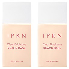 [비건뷰티] 입큰 클리어 브라이톤 피치 베이스 SPF50+ PA++++ 35ml, PEACH, 2개