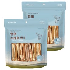 내츄럴랩 강아지 건강한 육포, 연어, 700g, 2개
