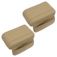 엠노블 차량용 팔걸이 콘솔쿠션 일반형, 베이지, 2개