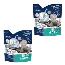 惜時 晶球奈米銀粒子貓砂, 無香味, 10L, 2包