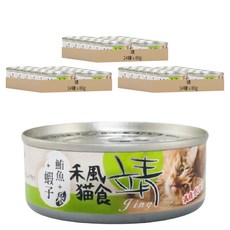 靖 特級貓罐, 鮪魚 + 米 + 蝦子, 80g, 72罐