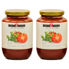 CHEF'S CHOICE 美味大師 義大利麵醬 蕃茄羅勒 新鮮原料, 470g, 2罐