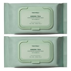 TONYMOLY 韓國原廠直供 The Chok Chok 綠茶免沖洗卸妝濕紙巾, 1入, 2包