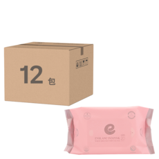 enblanc 輕柔木槿花 純水濕紙巾隨身包, 20張, 12包