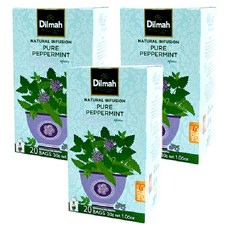 딜마 Funtea 페퍼민트, 1.5g, 20개입, 3개