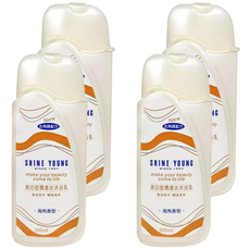 SHINE YOUNG 炫艷 美白密碼香水沐浴乳, 300ml, 4瓶