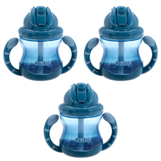 누비 무당벌레 빨대컵 240ml, 뉴트럴블루, 3개