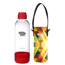 bubble Soda 氣泡水機專用水瓶1L + 保冷袋, PET材質, 尺寸12*22cm, 不適用
