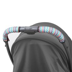 마니또 클린그립 유모차 핸들커버 리안 캐리, 지그재그 레드그린, 1개