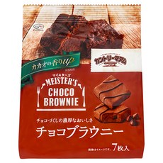 FUJIYA 不二家職人巧克力布朗尼 7枚入, 77g, 5包