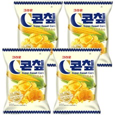 CROWN 皇冠 Corn Chips甜玉米脆片, 4包, 148g