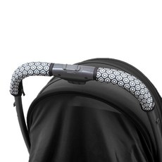 마니또 클린그립 유모차 핸들커버 리안 캐리 전용, 플라워  블랙, 1개