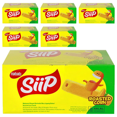 nabati SIIP 金磚玉米棒 碳烤玉米風味, 香酥鬆脆, 入口即化, 內盒獨立包裝, 濃郁起司搭配玉米香, 80g, 6盒