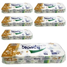 blondy 雙層捲筒衛生紙 70m, 10捲, 6袋