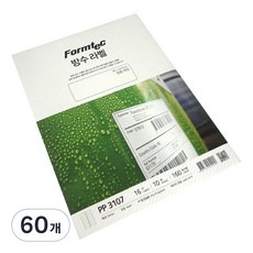 폼텍 전산 방수 라벨지 99.1 x 33.9 mm PP-3107, 16칸, 60개
