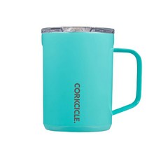 CORKCICLE 酷仕客 三層真空咖啡杯 475ml 保溫保冷不鏽鋼咖啡杯 防滑設計辦公室家用皆適宜, 土耳其藍, 1個