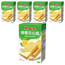 義美 夾心酥 檸檬風味 3包入, 75g, 5盒