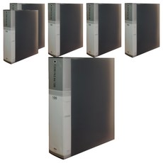 MiDAS HYUNPOONG 透明文件夾 索引 A4 100頁, 黑色, 6個