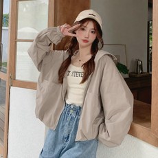 I'M MONG 女款 Pinch 寬鬆撞色高領防風外套