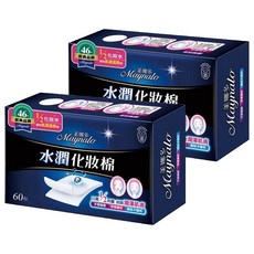 台灣 COSMOS Maynalo 美娜多 水潤化妝棉, 60片, 2盒