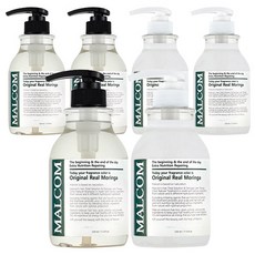 Malcolm Original Real Moringa 洗髮水 520ml + Treatment 520ml 套組, 3組