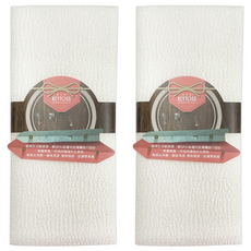 KEYTOSS 詰朵斯 自然無染 去角質沐浴巾 人體工學三度空間柔感設計 專利起泡彈力纖維, 白色, 2入, 1個