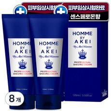 AKei. 男士專業臉部刮鬍除毛霜, 8個, 105ml