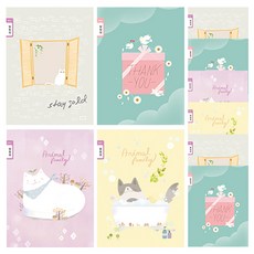 YOUNG ART 女童用窄格聯絡簿 24張, 10個, 隨機出貨