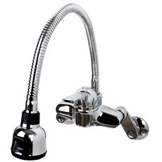 SAMWON COBRA 水槽壁掛式雙孔水龍頭 XSS-507S, 1個