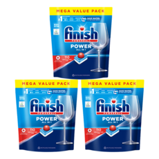 finish 全效合一洗碗塊 洗碗機專用 110顆, 1.815kg, 3袋