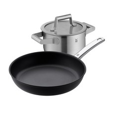 WMF 인덕션 실속구성 냄비 프라이팬 세트, 낮은 양수냄비 16cm, 프로피 팬 28cm, 2개